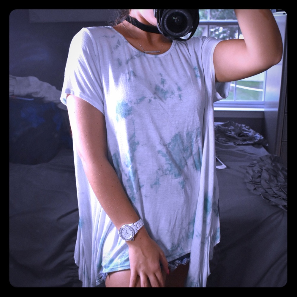 VINTAGE HAVANA TIE DYE OPEN BACK TOP